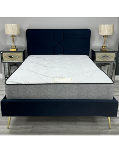 Freya 4FT6 Bedframe - Navy