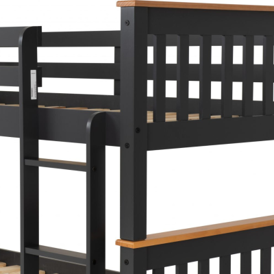 Neptune 3FT Bunk Bed - Grey/Oak Effect