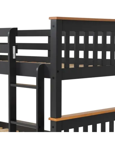 Neptune 3FT Bunk Bed - Grey/Oak Effect