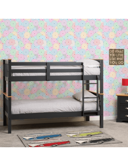 Neptune 3FT Bunk Bed - Grey/Oak Effect