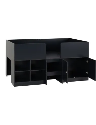 Orlando 3FT Low Sleeper Bed - Dark Grey