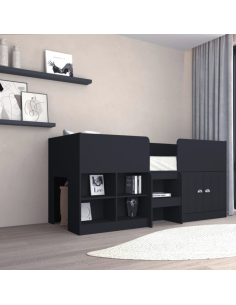 Orlando 3FT Low Sleeper Bed - Dark Grey