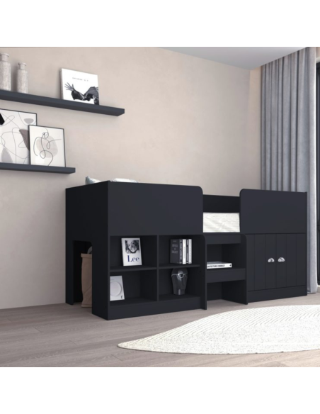 Orlando 3FT Low Sleeper Bed - Dark Grey