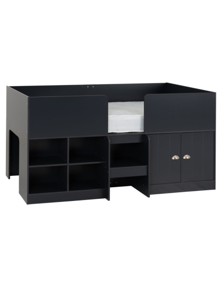 Orlando 3FT Low Sleeper Bed - Dark Grey