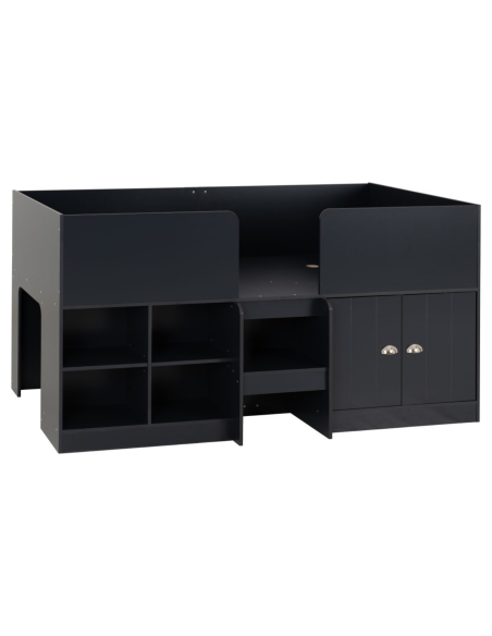 Orlando 3FT Low Sleeper Bed - Dark Grey