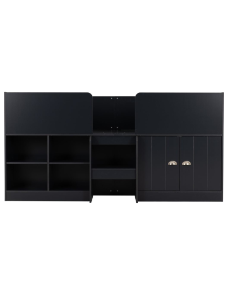 Orlando 3FT Low Sleeper Bed - Dark Grey