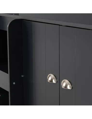 Orlando 3FT Low Sleeper Bed - Dark Grey