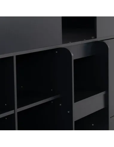 Orlando 3FT Low Sleeper Bed - Dark Grey