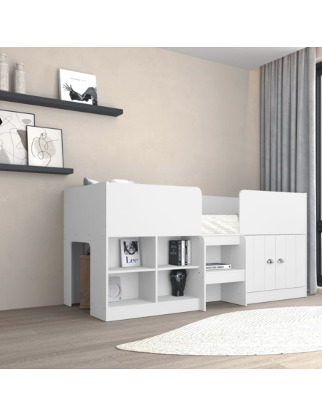 Orlando 3FT Low Sleeper Bed - White