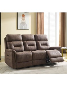 Caoihme 3 Seater Power Recliner Sofa - Tan