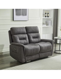 Caoihme 2 Seater Power Recliner Sofa - Grey