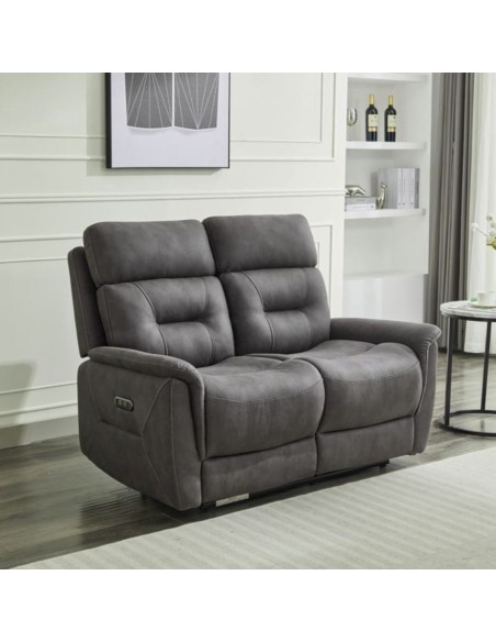 Caoihme 2 Seater Power Recliner Sofa - Grey