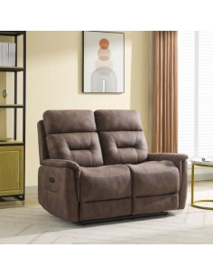 Caoihme 2 Seater Power Recliner Sofa - Tan 2