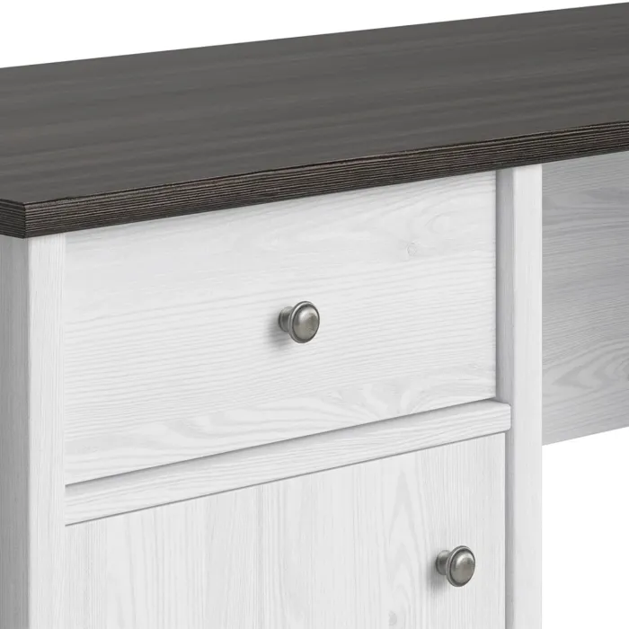 Hampshire 1 Door 1 Drawer Desk - Larico Pine