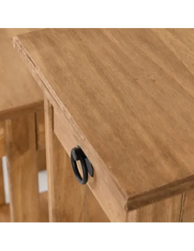 Corona 3x Plant Stands - Distressed Waxed Pine