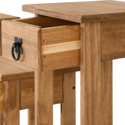 Corona 3x Plant Stands - Distressed Waxed Pine