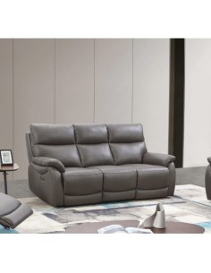Texas 3 Seater Electric Recliner Sofa - Dark Grey