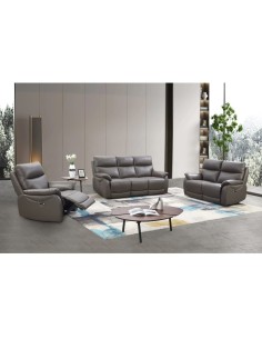 Texas 3 Seater Electric Recliner Sofa - Dark Grey 2