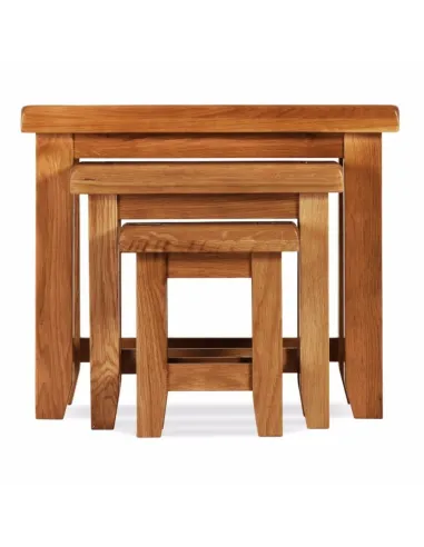 Lancaster Nest of 3 Tables - Solid Oak