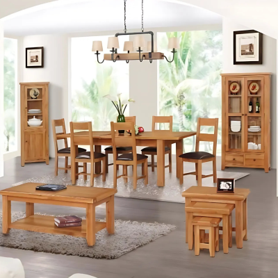 Lancaster Nest of 3 Tables - Solid Oak