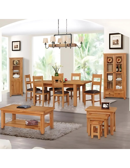 Lancaster Nest of 3 Tables - Solid Oak