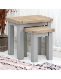 Marbury Nest of Tables - Light Grey