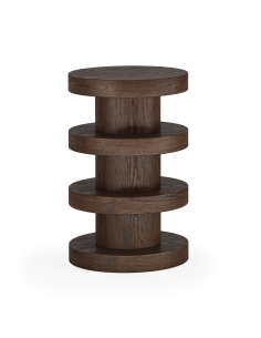 Haiden Bobbin Side Table - Dark Oak 2