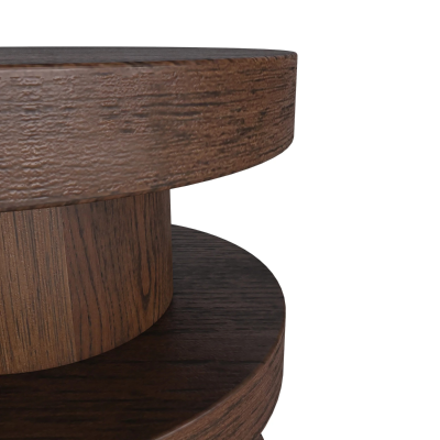 Haiden Bobbin Side Table - Dark Oak