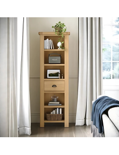 Gia Slim Bookcase - Oak