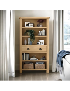 Gia Large Bookcase - Oak