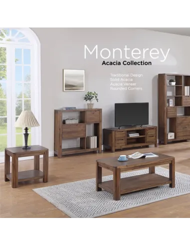 Monterey Compact Bookcase - Acacia