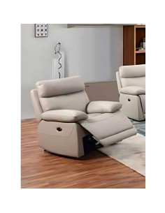 Brama Electric Armchair - Grey Leather