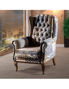 Molly Accent Chair - Dark Blue