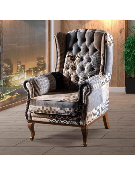 Molly Accent Chair - Dark Blue