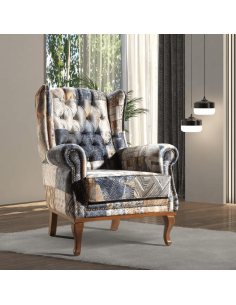 Molly Accent Chair - Multi Grey