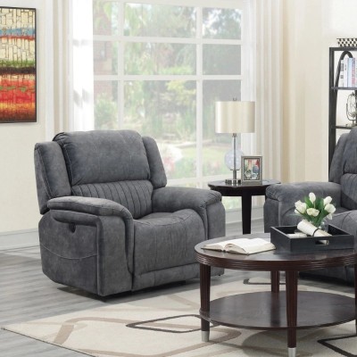 Marseilles 3+1+1 Electric Sofa Suite - Dark Grey