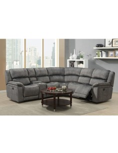 Marseilles Electric Corner Sofa - Dark Grey