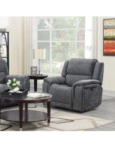 Marseilles 3+1+1 Electric Sofa Suite - Light Grey 2