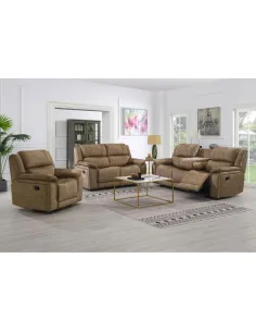 Marseilles 3 Seater Recliner Sofa - Coffee 2