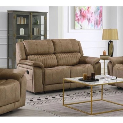 Marseilles 3+2 Manual Recliner Sofa Suite - Coffee