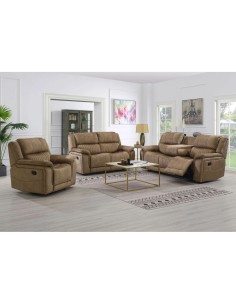 Marseilles 2 Seater Recliner Sofa - Coffee 2