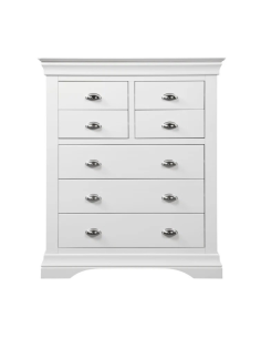 Bella 3+4 Drawer Chest - White