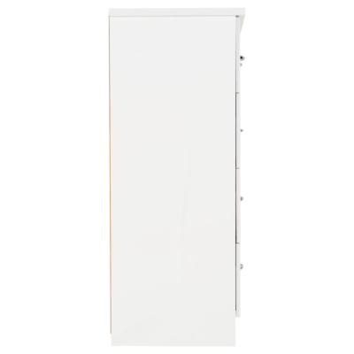 Nevada 3+2 Drawer Chest - White Gloss