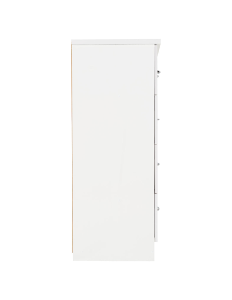 Nevada 3+2 Drawer Chest - White Gloss