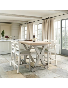 Marbury Bar Stool  - Light Grey 2