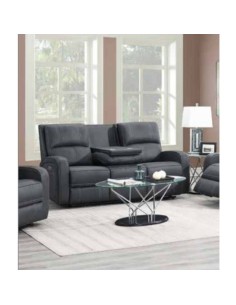 Blaine 3 Seater Manual Recliner Sofa - Gunbarrel Grey