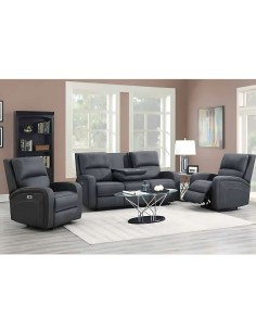Blaine Manual Recliner Armchair - Gunbarrel Grey 2
