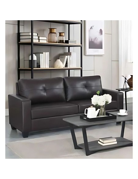 Vivo 3+2 Sofa Suite - Brown Leathaire
