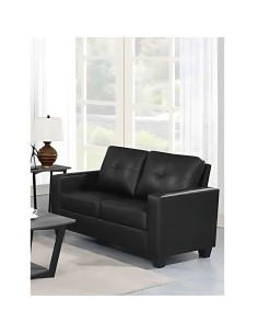 Vivo 3+2 Sofa Suite - Black Leathaire 2