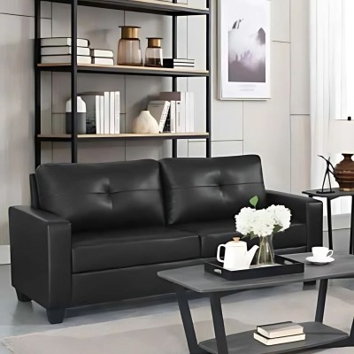 Vivo 3+2 Sofa Suite - Black Leathaire